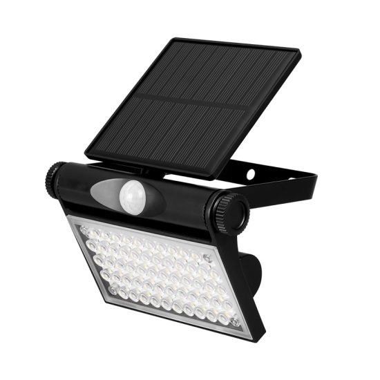 PIR Motion Wall Mounted Waterproof 5W 500lm IP54 Solar Wall Light for Outdoor Lighting