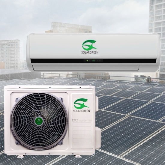 China Manufacturer 48V DC 100% off Grid Solar Air Conditioner with 48V DC Compressor & Motor