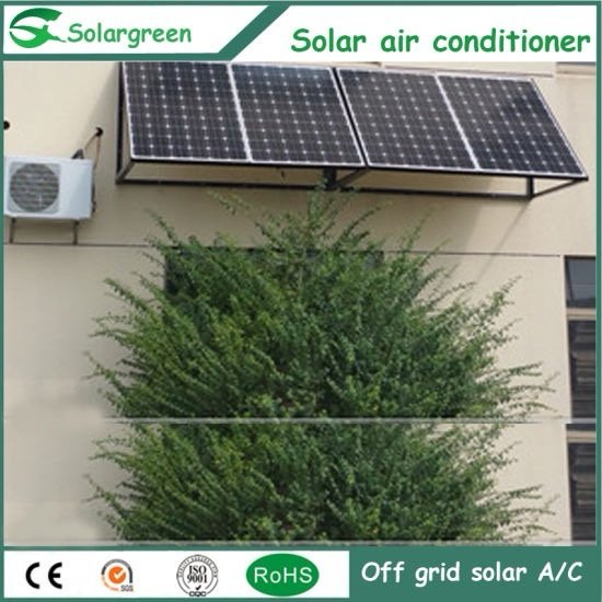 China Manufacturer 48V DC 100% off Grid Solar Air Conditioner with 48V DC Compressor & Motor