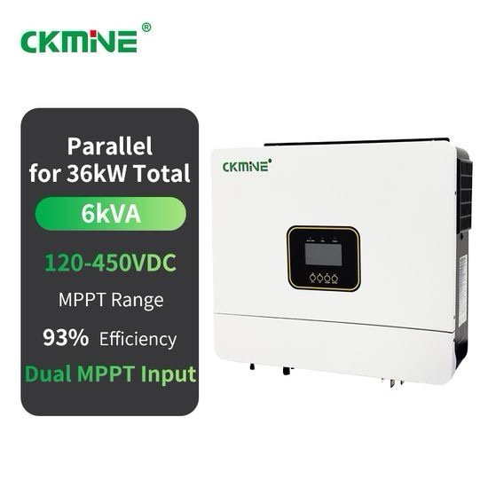 Ckmine High-Efficiency Hybrid Inverter 6000W for Solar System