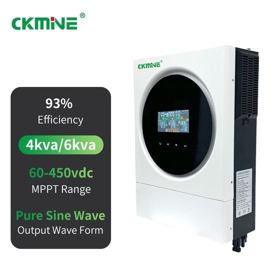 Ckmine 6kw 48V 220V off Grid Hybrid Solar Inverter Used for Solar Power System