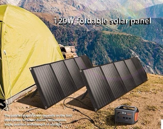 Portable 200W Solar Folding Bags for Laptop Charger Foldable Solar Panel for Camping Outdoor